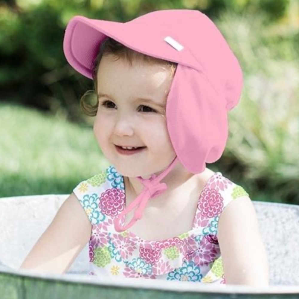 I PLAY Baby Pink Breathable Swim & Sun Hat UPF 50+